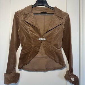 Brown Velvet Blazer Vintage